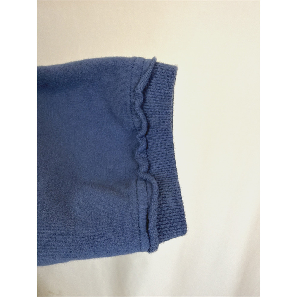 NWT Kleen Blue Long Sleeve Kangaroo Pocket High Low Hem Tunic Top #0726 SZ Large - Picture 5 of 9